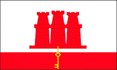 Gastlandflagge Gibraltar