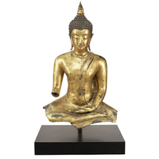 Budda sitzend, gold